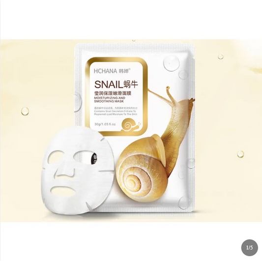 Mascarilla Facial de Caracol Hidratante e Iluminadora