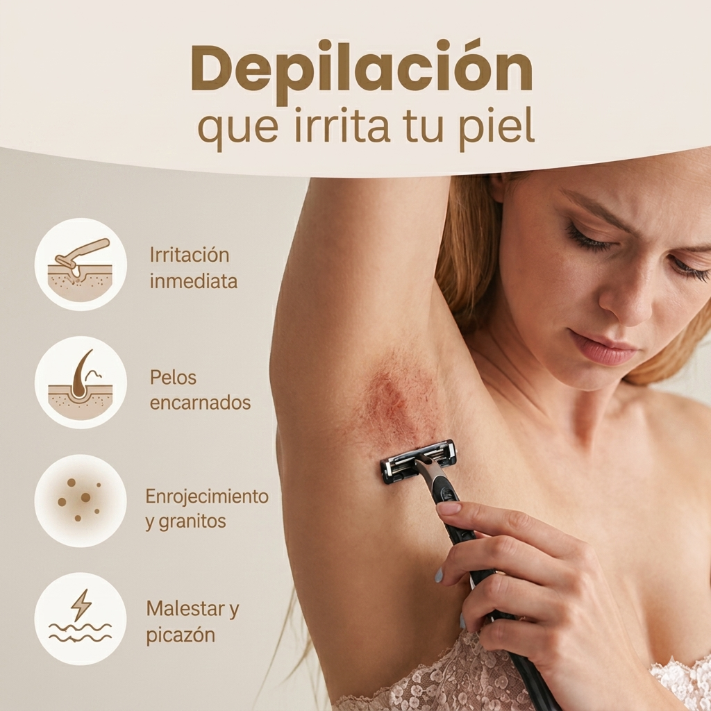 Depilación fácil e indolora